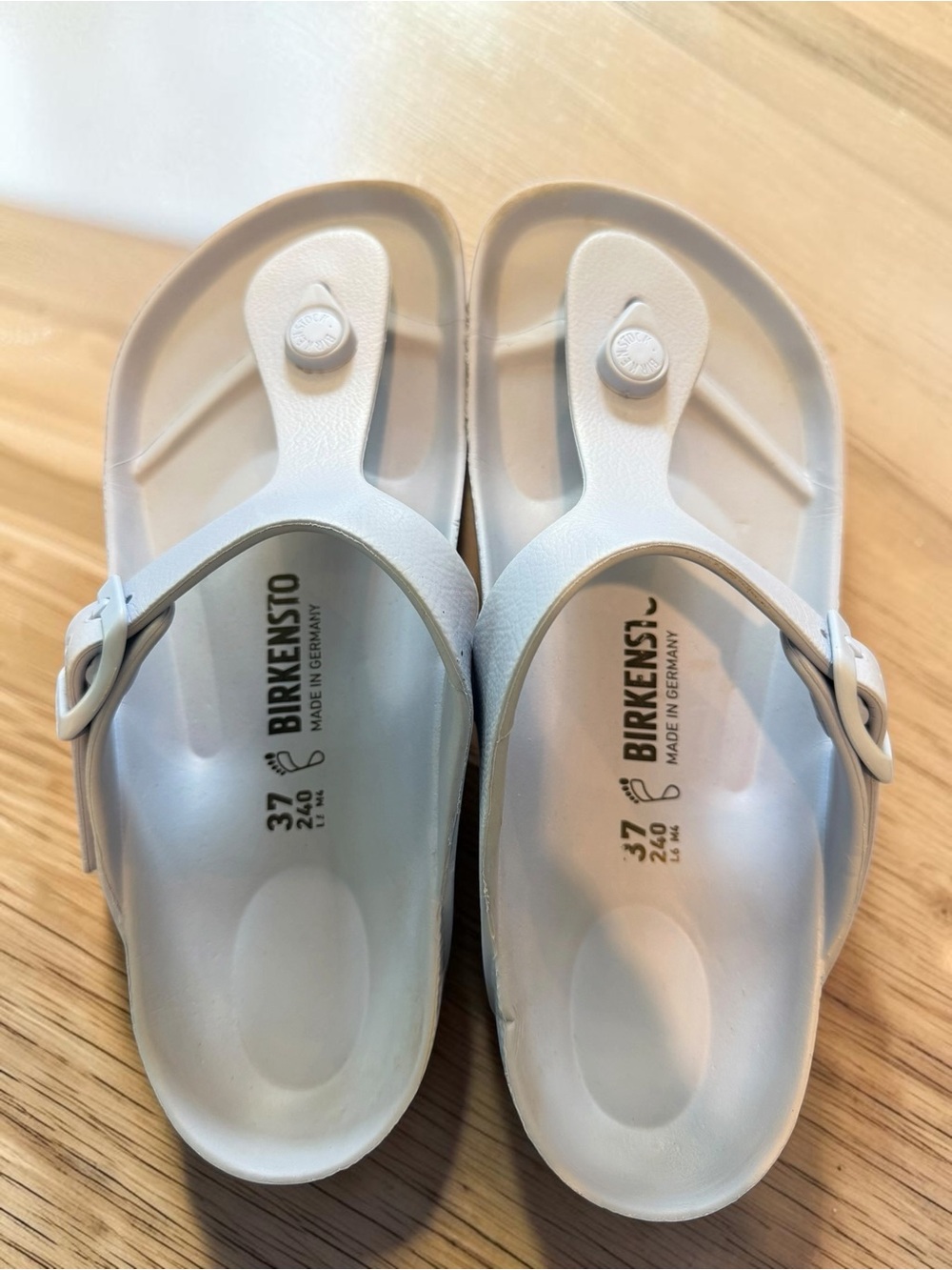 Birkenstock Gizeh EVA Waterproof Thong Sandals Baby Blue 37